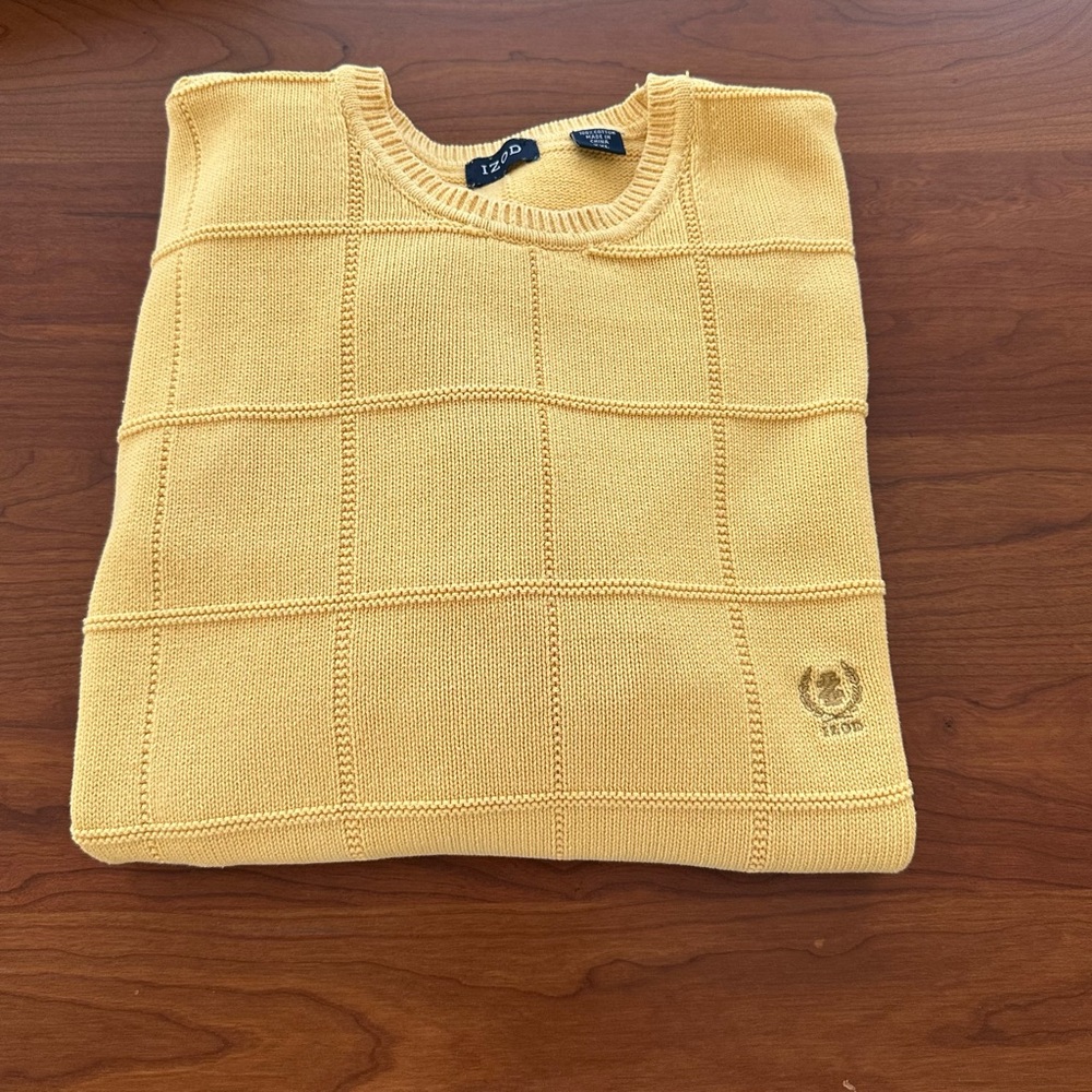IZOD Men’s or women’s long sleeve sweater gold color XXL warm and classy